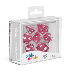 Oakie Doakie Dice RPG Set Speckled - Pink (7)-1