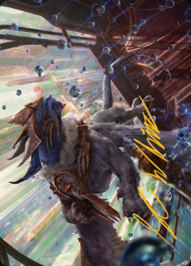 Change of Plans Art Card (Gold-Stamped Signature) [Streets of New Capenna Art Series]-1