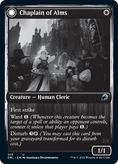 Chaplain of Alms // Chapel Shieldgeist [Innistrad: Double Feature]-1