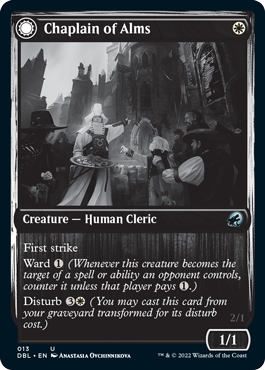 Chaplain of Alms // Chapel Shieldgeist [Innistrad: Double Feature]-1