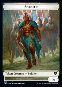 Cat // Soldier Double-Sided Token [Commander Legends Tokens]-2