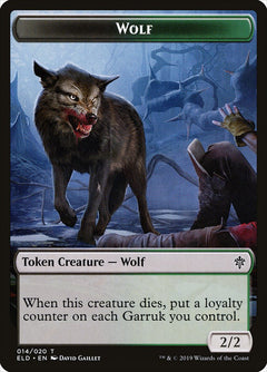 Wolf Token [Throne of Eldraine Tokens]-1