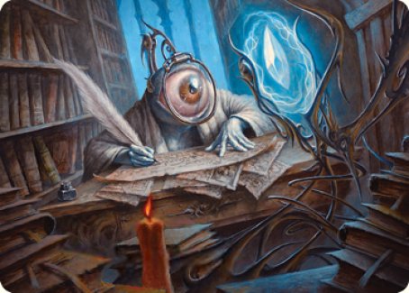 Unblinking Observer Art Card [Innistrad: Midnight Hunt Art Series]-1