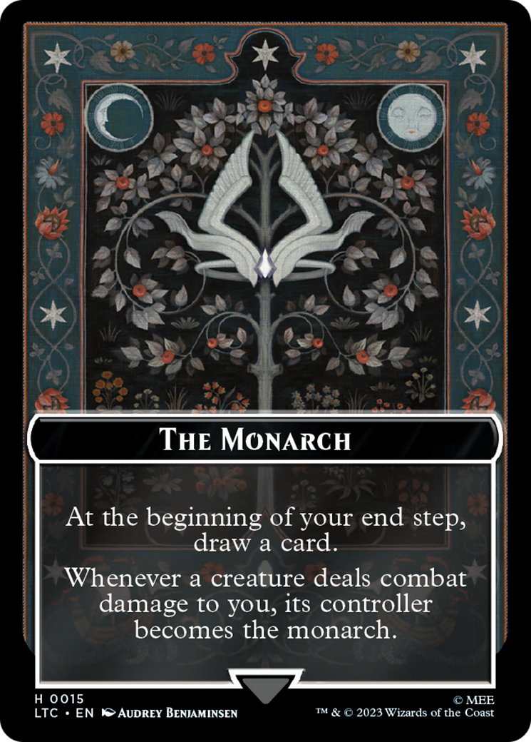 The Monarch // Treasure Double-Sided Token [The Lord of the Rings: Tales of Middle-Earth Commander Tokens]-1
