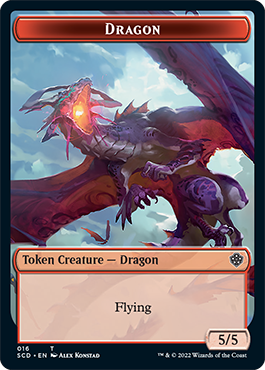 Dragon // Dragon Double-Sided Token [Starter Commander Decks]-2