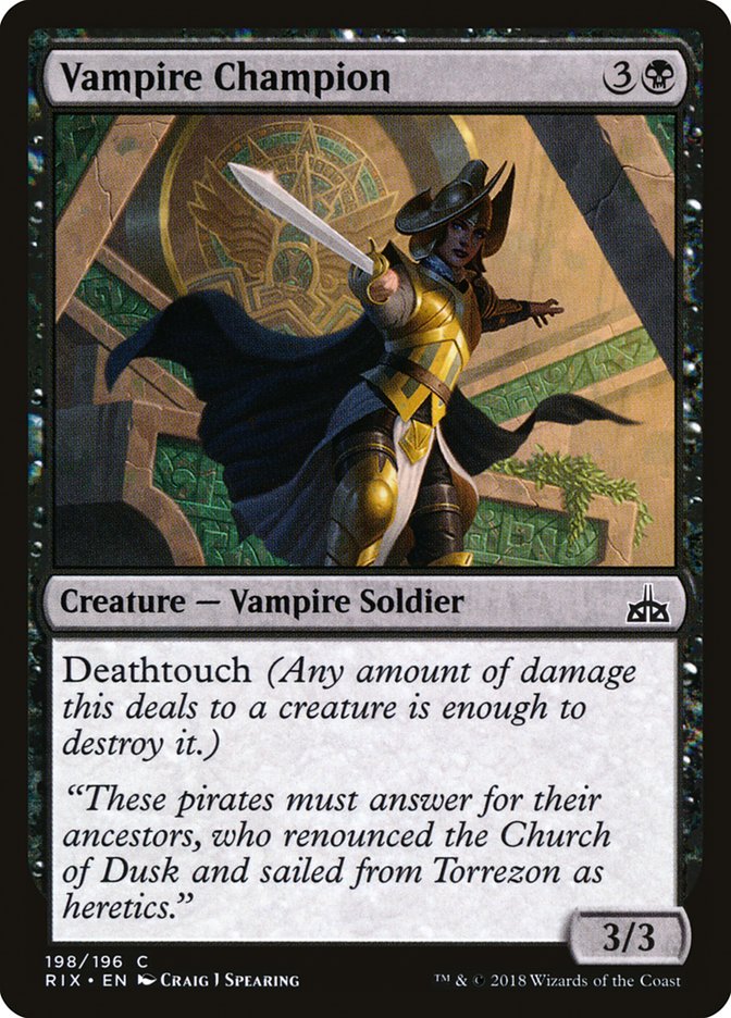 Vampire Champion [Rivals of Ixalan]-1