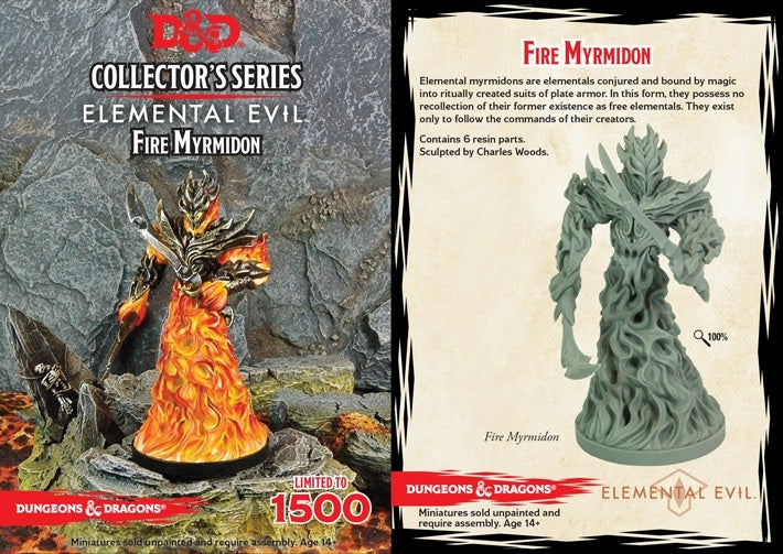 D&D Collectors Series Miniatures Elemental Evil Fire Myrmidon-1