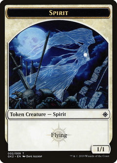 Spirit (002) // Spirit (010) Double-Sided Token [Ravnica Allegiance Guild Kit Tokens]-1