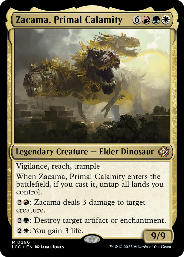 Zacama, Primal Calamity [The Lost Caverns of Ixalan Commander]-1
