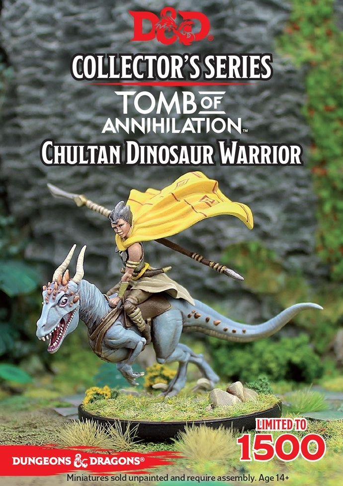 D&D Collectors Series Miniatures Tomb of Annihilation Chultan Dinosaur Warrior (2 Figs)-1