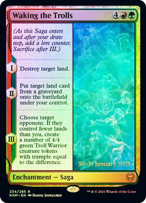 Waking the Trolls [Kaldheim Prerelease Promos]-1