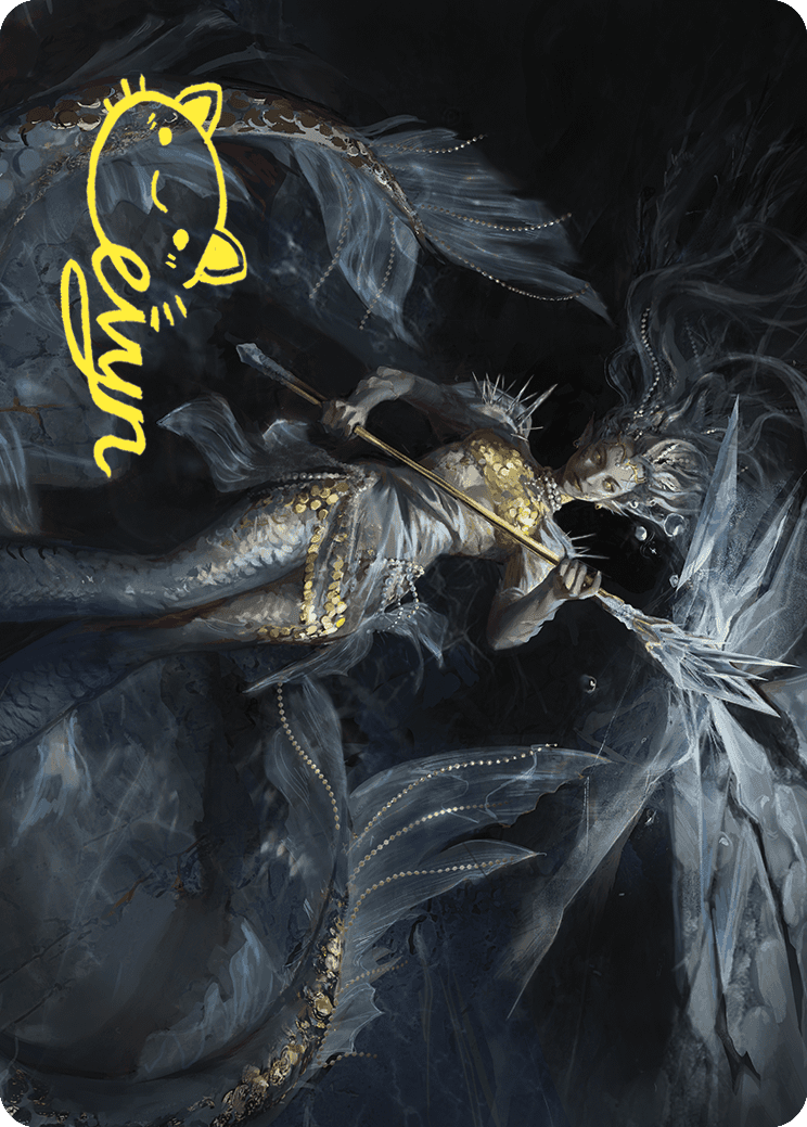 Sharae of Numbing Depths Art Card (Gold-Stamped Signature) [Wilds of Eldraine Art Series]-1