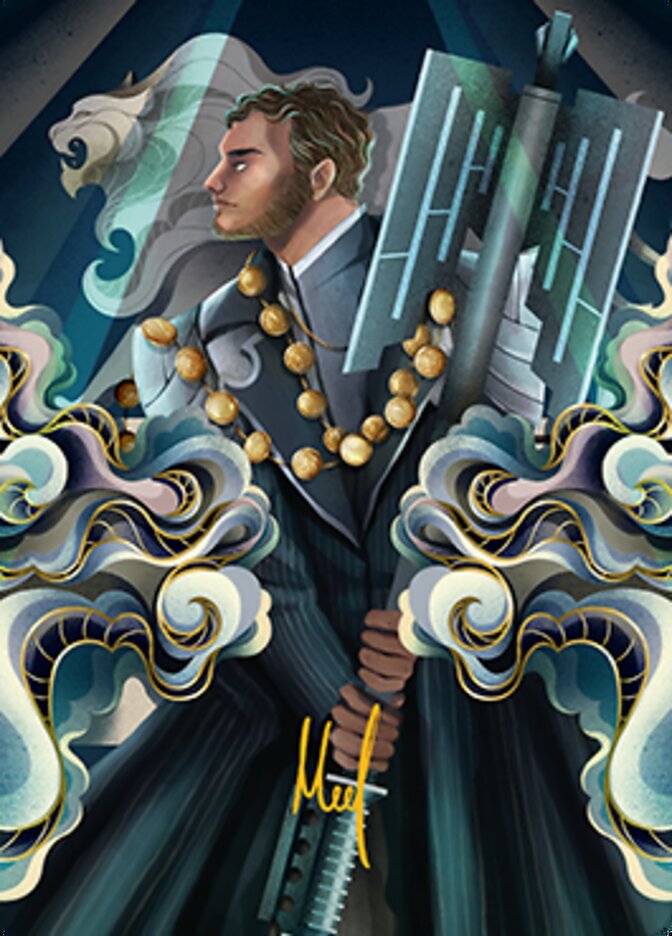 Rafiq of the Many Art Card (Gold-Stamped Signature) [Streets of New Capenna Art Series]-1