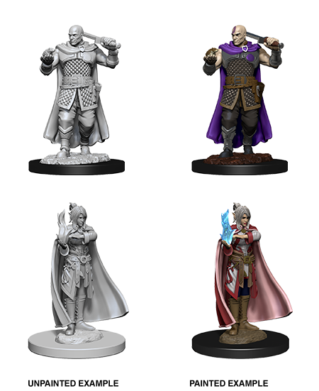 D&D Nolzurs Marvelous Unpainted Miniatures Human Ranger & Moon Elf Sorcerer