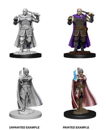 D&D Nolzurs Marvelous Unpainted Miniatures Human Ranger & Moon Elf Sorcerer