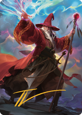 Elminster Art Card (36) (Gold-Stamped Signature) [Commander Legends: Battle for Baldur's Gate Art Series]-1