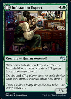 Infestation Expert // Infested Werewolf [Innistrad: Crimson Vow]-1