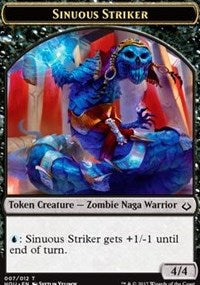 Sinuous Striker // Zombie Double-Sided Token [Hour of Devastation Tokens]-1