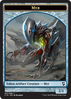 Myr (007) // Thopter (008) Double-sided Token [Commander 2018]-1