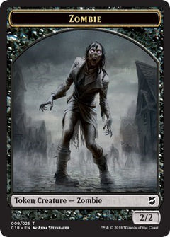 Zombie // Shapeshifter Double-sided Token [Commander 2018]-1