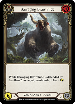 Barraging Brawnhide (Red) [U-WTR176] (Welcome to Rathe Unlimited)  Unlimited Normal-1