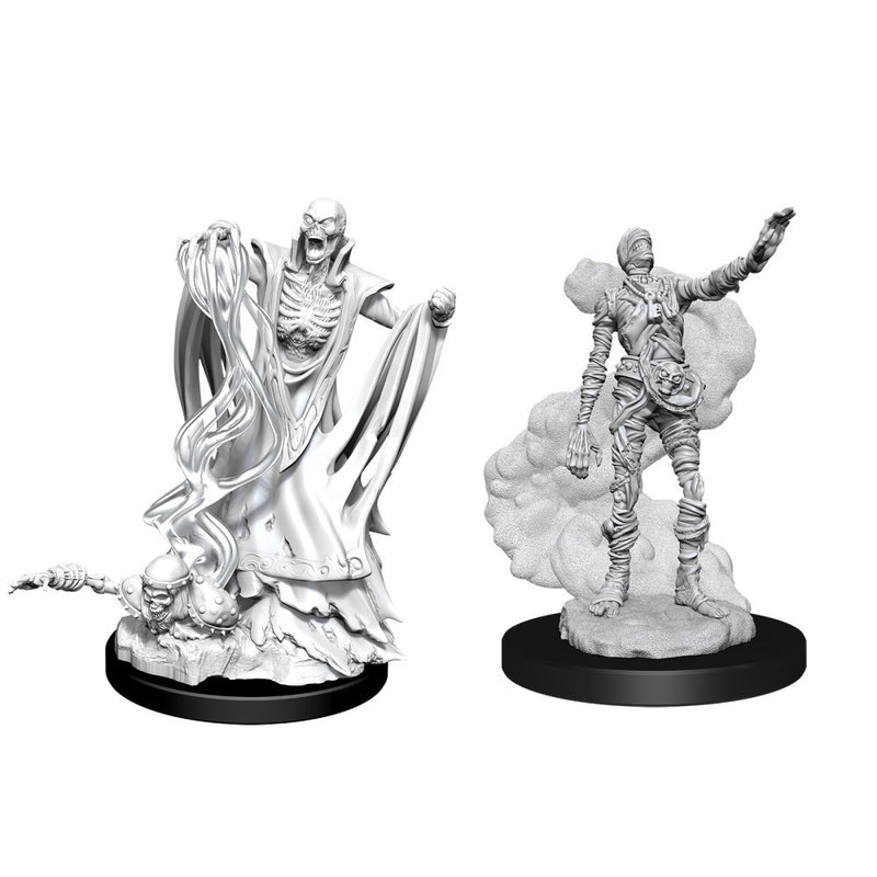D&D Nolzurs Marvelous Unpainted Miniatures Lich and Mummy Lord-1