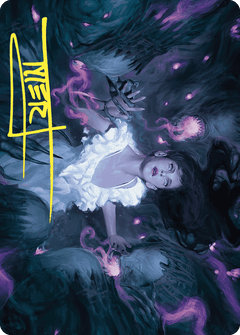 Neva, Stalked by Nightmares Art Card (Gold-Stamped Signature) [Wilds of Eldraine Art Series]-1