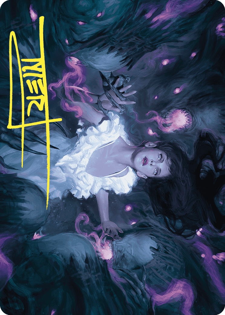 Neva, Stalked by Nightmares Art Card (Gold-Stamped Signature) [Wilds of Eldraine Art Series]-1