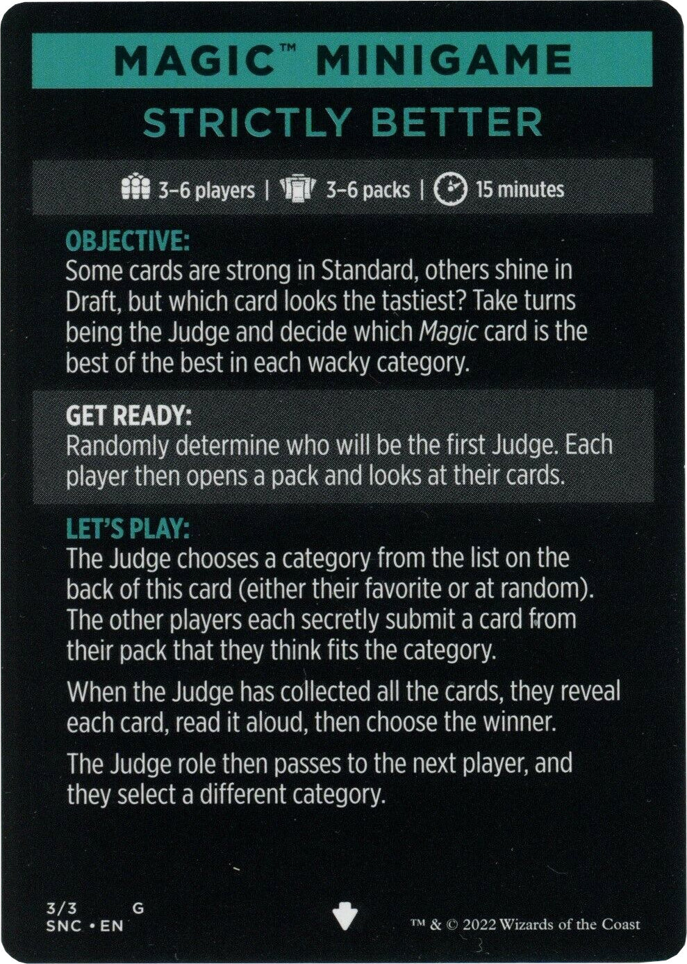 Strictly Better (Magic Minigame) [Streets of New Capenna Minigame]-1