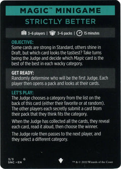 Strictly Better (Magic Minigame) [Streets of New Capenna Minigame]-1