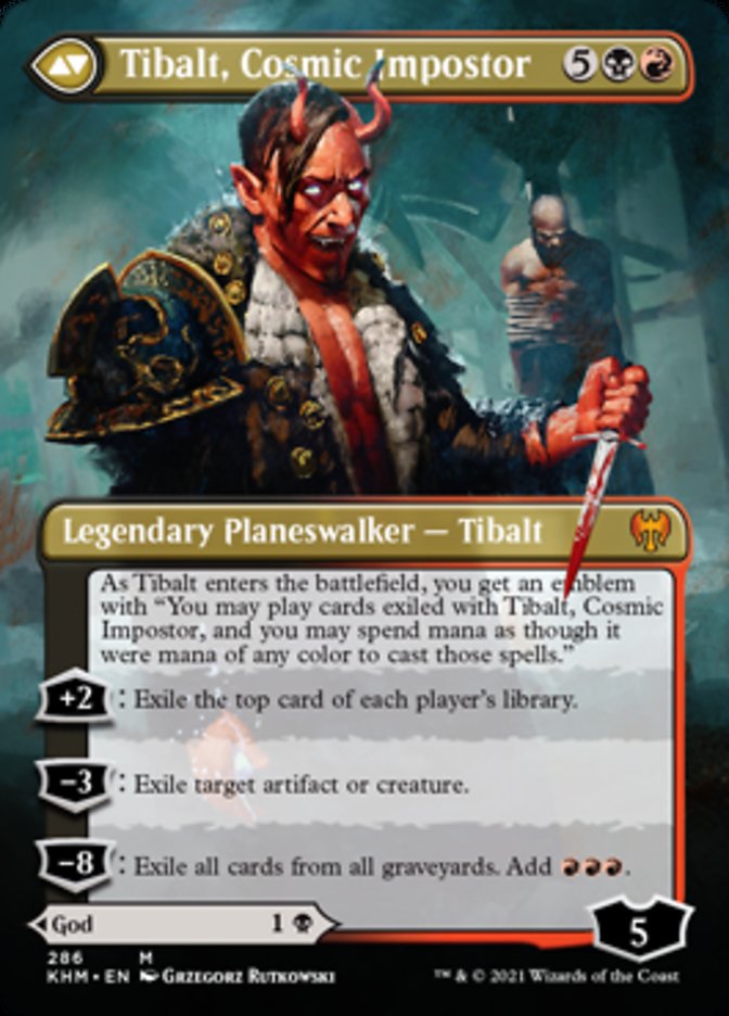 Valki, God of Lies // Tibalt, Cosmic Impostor (Borderless) [Kaldheim]-2