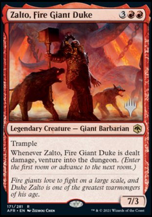 Zalto, Fire Giant Duke (Promo Pack) [Dungeons & Dragons: Adventures in the Forgotten Realms Promos]-1