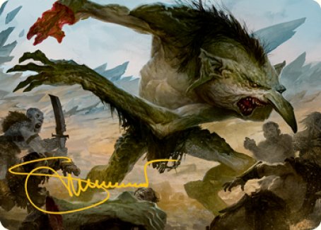 Troll Art Card (Gold-Stamped Signature) [Dungeons & Dragons: Adventures in the Forgotten Realms Art Series]-1
