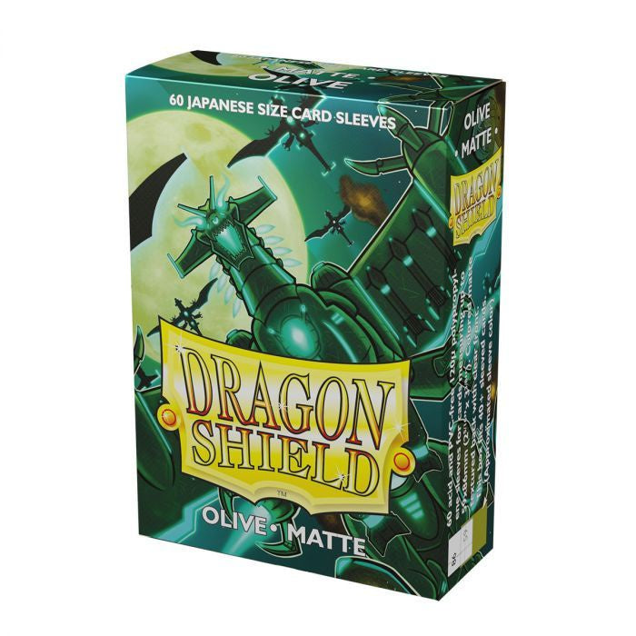 Sleeves - Dragon Shield Japanese - Box 60 - Olive Matte-1