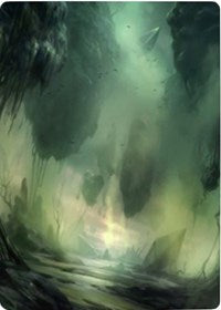 Swamp 1 Art Card [Zendikar Rising Art Series]-1