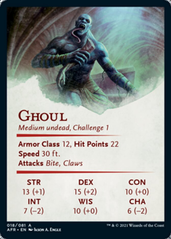 Ghoul Art Card [Dungeons & Dragons: Adventures in the Forgotten Realms Art Series]-2
