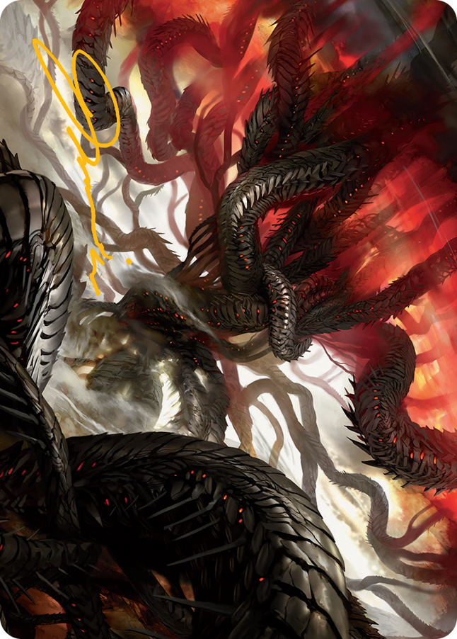 Realmbreaker, the Invasion Tree Art Card (Gold-Stamped Signature) [March of the Machine Art Series]-1