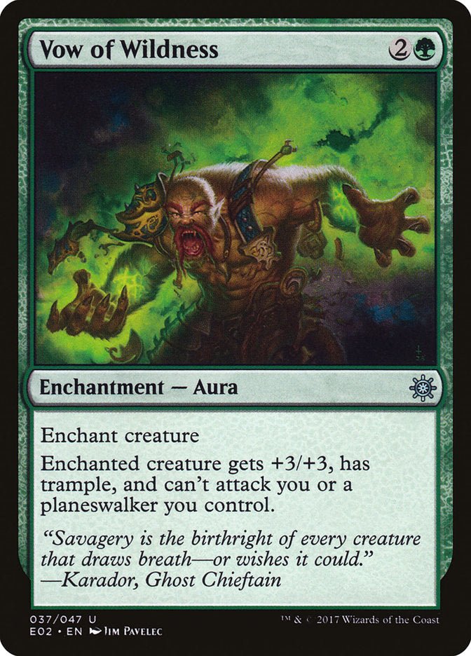 Vow of Wildness [Explorers of Ixalan]-1