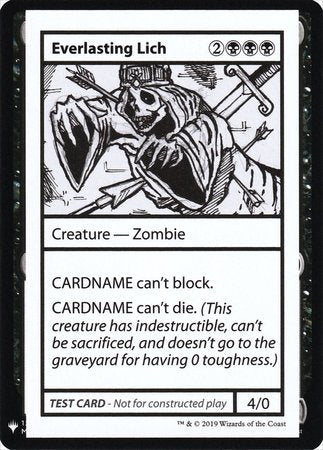 Everlasting Lich [Mystery Booster Playtest Cards]-1