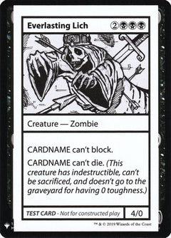 Everlasting Lich [Mystery Booster Playtest Cards]-1