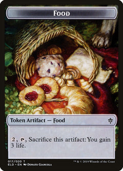 Mouse // Food (17) Double-Sided Token [Throne of Eldraine Tokens]-2