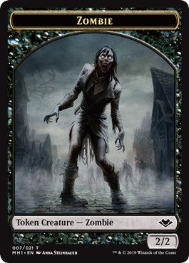 Zombie (007) // Elephant (012) Double-sided Token [Modern Horizons]