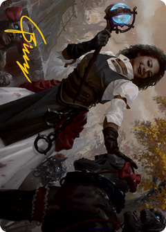 Skaab Wrangler Art Card (Gold-Stamped Signature) [Innistrad: Midnight Hunt Art Series]-1