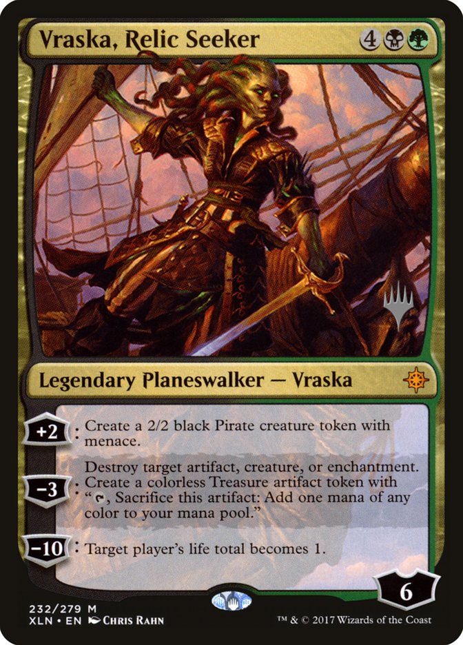 Vraska, Relic Seeker (Promo Pack) [Ixalan Promos]-1