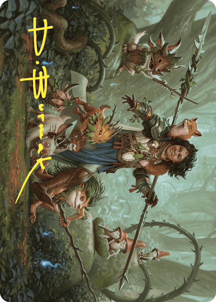 Ellivere of the Wild Court Art Card (Gold-Stamped Signature) [Wilds of Eldraine Art Series]-1