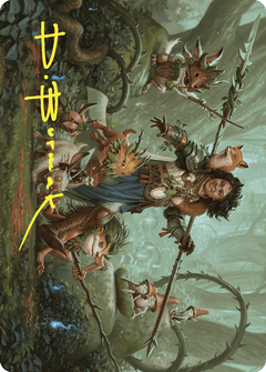 Ellivere of the Wild Court Art Card (Gold-Stamped Signature) [Wilds of Eldraine Art Series]-1