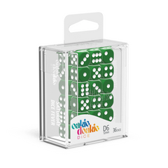 Oakie Doakie Dice D6 12 mm Solid - Green (36)-1