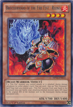 Brotherhood of the Fire Fist - Rhino [MP14-EN014] Rare