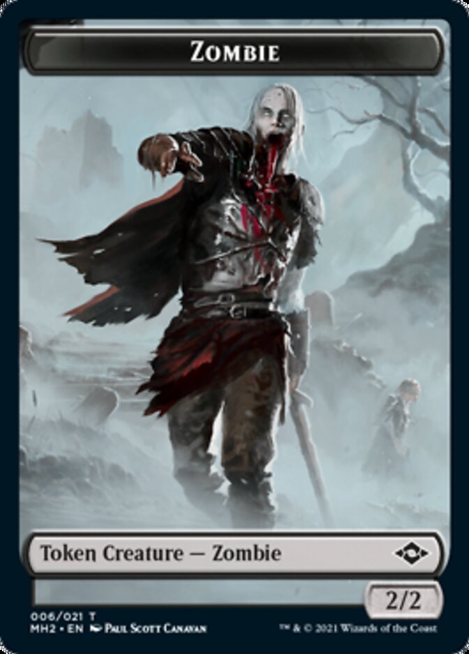 Treasure (21) // Zombie Double-Sided Token [Modern Horizons 2 Tokens]-2