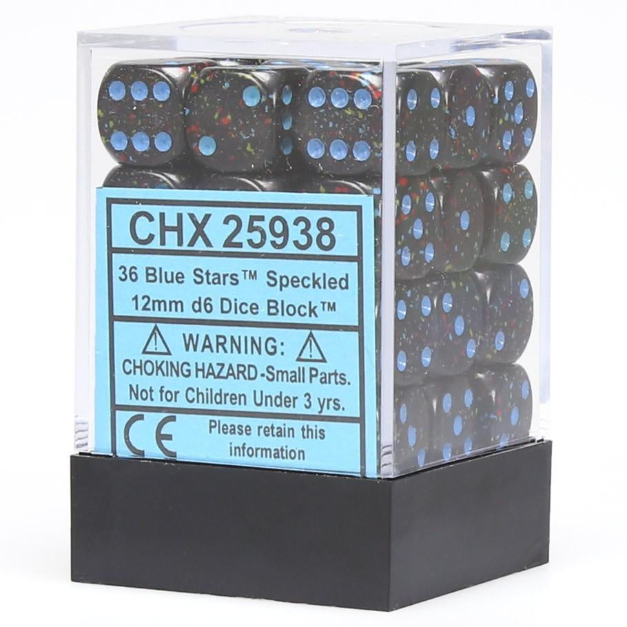 CHX 25938 Speckled 12mm d6 Blue Stars Block (36)-1
